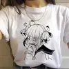 Novo Ahegao Harajuku Graphic Camiseta Mulheres Minha Herói Academia Anime Senpai T-shirt Hentai Himiko Tufo Tshirt Top gráfico Tee Feminino X0628