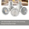 전구 10pcs Dimmable Cob LED 스포트라이트 램프 GU10 GU5.3 MR16 스팟 라이트 220V 110V BOMBILL AMPOULE AMPOLLETA 7W 홈 침실