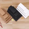2021 블랙 크래프트 선물 포장 골판지 상자 블랙 포장 선물 상자 백서 서랍 상자 웨딩 호의 섬세한 서랍 상자