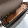 Lyxsadel ophidia Axelväska vintage handväska för kvinnor Designer handväska Mode messenger Handväskor dam Crossbody Väskor Klassiskt mönster Läder 601044