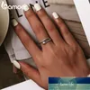 Bamoer Sterling Silver Platinum Pläterad Justerbar Ring Grön Zircon Retro Texturer Mode Smycken SCR666 Fabrikspris Expert Design Kvalitet Senaste