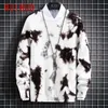 RUIHUO 2021 Tie Dye Sweater Men Coats Jumper Men Sweater Korean Fashion Clothing Men Sweaters M-3XL Y0907