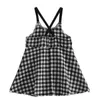 Bébé Filles Robe D'été Enfants Sans Manches Plaid Sling Jupes Enfants Princesse Robes Belle mode jolie robe Princesse style Q0716