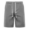 Summer New Mens Casual Cotton Shorts Cordon Taille Confortable et Respirant Noir Blanc Bermuda Beach Shorts 4XL 5XL 210412