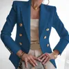 Women's Solid Color Fashion Sexy Multi Buttons Summer And Autumn Casual Suit Office Wear Elegant Short Coat FC996 211122