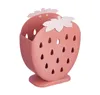 Kitchen Storage Box Tableware Holder Creative Strawberry Storage Box Double Row Drain Suction Cup Tableware Holder Kitchen Tool