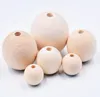 Loose Jewelryloose Natural Wood Color Round 20Mm 15Mm 12Mm 10Mm High Quality Lead- Wooden Beads Diy Jewelry Aessories Wholesale Drop Deliver