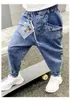 Jeans Boys 'Spring 2022 Детская мода Повседневная Брюки в Большой Мальчик Корейская версия Свободные брюки