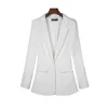 Moda kadın Blazer Artı Boyutu 6XL 7XL Uzun Kollu Blazers Bir Düğme Ceket Ince Ofis BusinLady Suit Ceket Casual Üstleri X0721