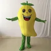Spettacolo teatrale Costume mascotte mango giallo Vestito operato da festa di Halloween Vestito da personaggio dei cartoni animati Carnevale Unisex Adulti Vestito Puntelli promozionali per eventi