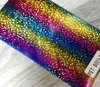 quality Decorative Stickers rainbow color 25*30cm Glitter Heat Transfer Sheets Sequins HTV Iron On Vinyl for DIY Cricut T Shirt 8 Vibrant Colors Heat-Press print paper