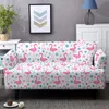 Tampas de cadeira capa de sofá elástico para sala de estar lavável rosa flamingo desenho animado sofá canto seccional canto de canto 1/2/3/4 margem
