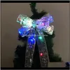Decorations Festive Party Supplies Home & Gardenchristmas Deoration Led Light Large Bowknot For Christmas Tree Xh8Z Drop Delivery 2021 Rixo5
