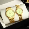 Women Watch Creative Luminous Full Steel Quartz Wristwatches Couple Watches Lovers Casual Clock Female Relogio Feminino 2021