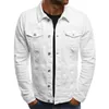 Мужская осенняя пиджака мода повседневная стройная джинсовая куртка уличная одежда хип-хоп бомбардировщик куртка классический ретро хлопковый холст пальмет мужчина 210603