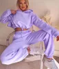 Tracksuits das Mulheres Primavera e Outono Europeia Moda Americana de Mangas Longa Esportes Camisola De Lazer Dois Pedaço