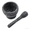 Resin Mortar Pestle Tool Set 11cm Large Kitchen Herbs Spices Food Shreding Grinding For DIY Sauce Making Mills My18 210611