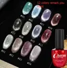 Laser Shinny 10 ml 12 kloc Laser odblaskowy Broken Diamond Cat's Ey Gel Paznokcie żel Poliska lakieru lakieru lakieru UV zanurzanie manicure paznokcie gwoździe klej