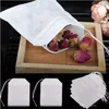 Coffee Tea Tools Empty Teabags Tea Bags String Heal Seal Filter Paper Teabag 55 x 7CM for Herb Loose Tea9395114