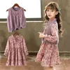 Sukienka dziewcząt wiosna i jesień odzież dziecięca Western Style Child Princess P4529 210622