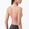 Yoga Outfit Y Word Beauty Back Soft Stretchy Women Sports Bra Fitness Top Simple Small Sling Breathable Gym Casual Running Underwear