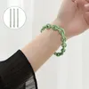 Bracelets à breloques 1 ensemble chaîne de poignet concise chaîne à main en caoutchouc tissé couleur Melv22