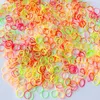 3000pcs/set Solid Color 1cm Width Baby Hair Rubber Bands Tie Elastic Ring For Children Kids Girl Mixed