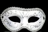 Atacado festa metade do rosto, muitas cores, pvc25pcs / lote mini branco masquerade decorações máscaras assustadoras para mulheres Venetian Halloween máscara