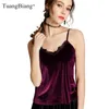 velvet cami top