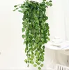 Ny artificiell murgröna lövverk gröna blad falska hängande emalation blomma vin väckande rotting bröllopsfest trädgård dekor väggmonterad leverans dh32