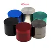 63mm 4 Layer Tobacco Grinder Smoking Accessory Zinc Alloy Metal Dry Herb Chopper 55mm/50mm/40mm Available Accept OEM