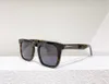 Dax Shiny Black Gray Square Sunglasses 0751 Sunnies Fashion Sun Glases for Men Occhiali Da Sole Firmati UV400 Protection Ieewear 288V