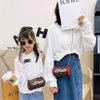 2021 Barnhöst Vinter Bucket Bag Fashion Baby Girl Parent-Child Chain Messenger Väskor One-Shoulder PU Tryckt Purse Coin Case G109AQLZ