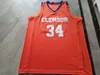 rare Basketball Jersey Men Youth women Vintage blue #34 Lyles Davis Clemson Tigers High School Size S-5XL custom any name or number