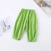 Primavera otoño niños niñas moda pantalones de cadera niños color sólido casual pantalones de todo partido 1-5y 210508