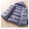 Schinteon Light Down Jacket 90% White Duck Coat Casual Loose Winter Warm Outwear with Hood High Quality 9 Colors 210923