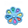 7.5CM Flower Spinner Toys Bubble Board Sensory Bubbles Pressing Plate Fingertip Finger Fun Game Desktop Game ADHD NeedsH410PHX8136770