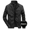 Classic Men Leather Jackets Autumn Winter Jacket Male Classic Motorcycle Style Male ide Thick Coats Mens Leather Jacket M-5XLZ