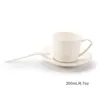Ensemble de tasses à thé à café en céramique once expresso et soucoupe avec support en métal tasses de 6 tasses à cappuccino de style nordique soucoupes