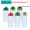 local warehouse sublimation straight tumbler speaker tumbler 12oz Sippy cup baby bottle milk cups skids bottles