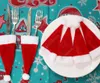Kerstmis Wijnfles Cover Little Hat voor Kerstfles Decoraties Kids Gift Merry New Year Bar Tafel Decor Supplies Cap DHP40