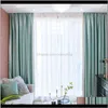 Window Behandelingen Textiel Thuis Gardennordic Modern Light Luxe Gordijn Prinses Hoogwaardige Imitatie Zijde Groene Slaapkamer Woonkamer Veet