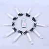 Set di 10 candele coniche a LED di simulazione telecomandate, tealight, senza fili, alimentate a batteria con clip per controller, corde per albero di Natale di nozze