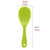 Cucchiai di riso in silicone colorato cucchiaino resistente al calore antiaderente cucchiaino cucchiaino stoviglie stoviglie scoop cottura cucina utensile da cucina 12 colori wly bh4748