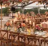 パーティーデコレーションゴールドホワイトシルバーキャンドルホルダーメタルキャンドルスティックフラワースタンド花瓶テーブルセンターピースイベントラックロードリード結婚式の装飾