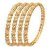 Bangle 4pcs/Set Dubai Bangles for Women Middle East Gold Эфиопская Саудовская Аравия Браслеты Свадебные украшения Африканские дары