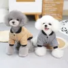 Vêtements pour chiens Veste chaude doublée en polaire pour chiot Hiver Temps froid Doux Coupe-vent Petits chiens Manteau pour races de jouets comme les jouets Caniche Mini Pinscher Shih Tzu Chihuahua A70