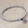 Bracelet de bracelet de coeur d'amour éternel de marque classique pour femmes bijoux bracelets de verrouillage bracelets en acier inoxydable bracelets en cristal Q0717