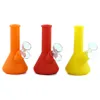 shisha hookah water smoking pipe beaker bongs oil rig bong pipes silicone material height 5"