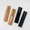 Wholesale 15.5x4cm Empty Kraft paper Pen box bag Pencil boxes Gift Holder case 4 styles